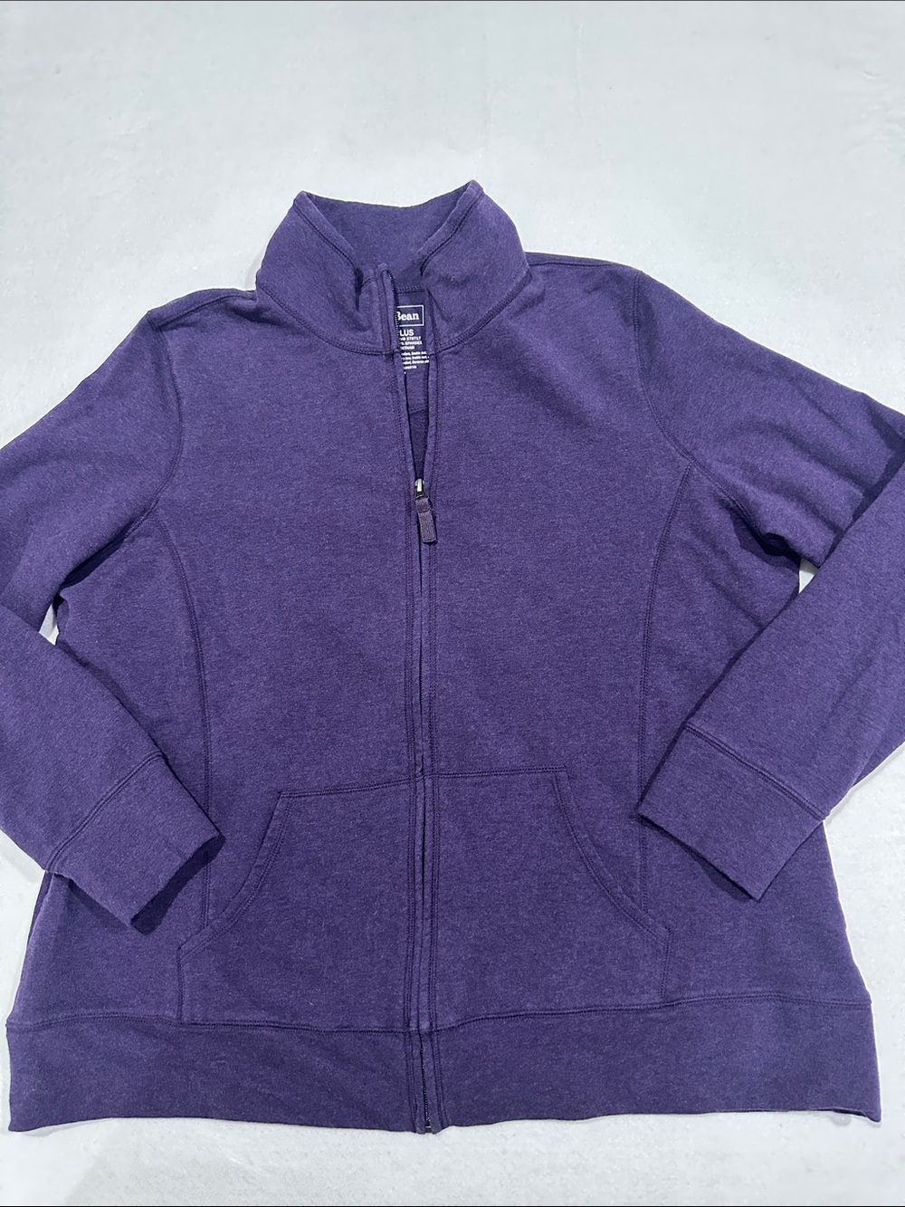 L.L. Bean Women’s Purple Heather Full-Zip Sweatshirt